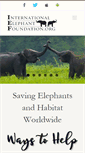Mobile Screenshot of elephantconservation.org