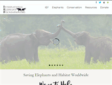 Tablet Screenshot of elephantconservation.org